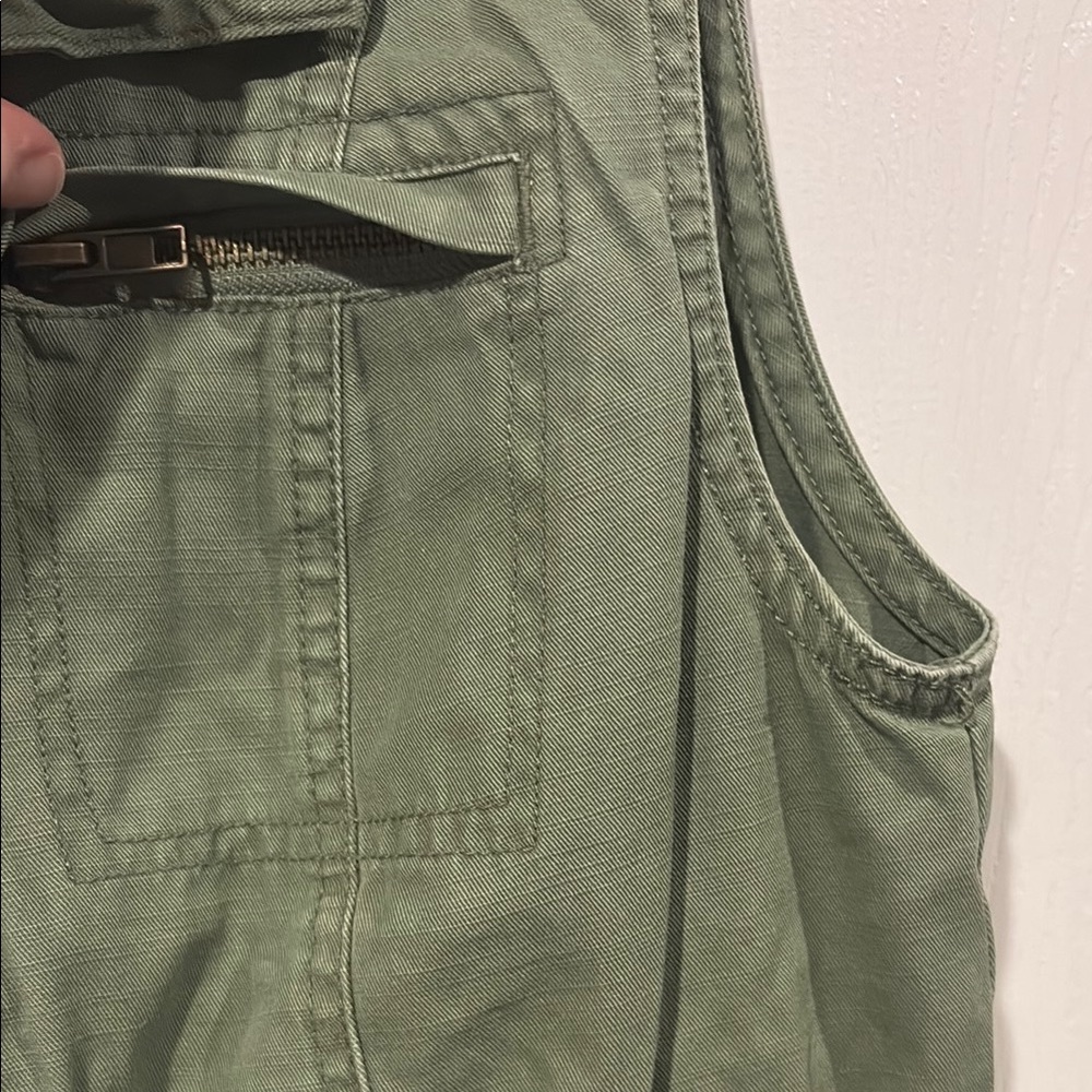 Merona Olive Green Zip-Front Utility Vest - Picture 3 of 8